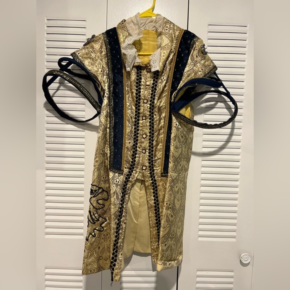 Royal Blue Gold Tunic Bali Sarong Set